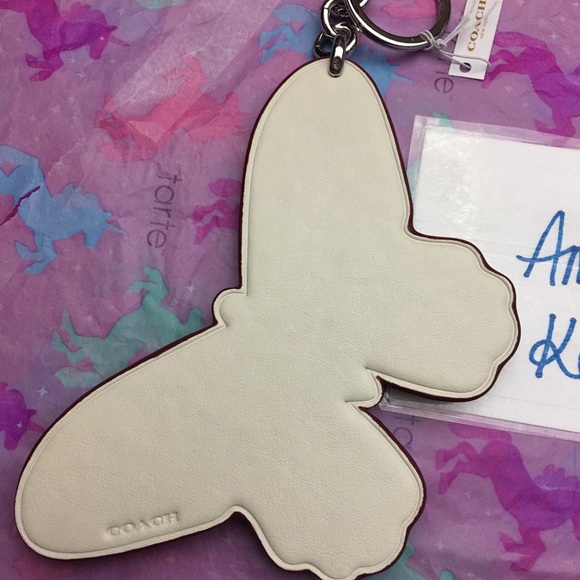 Coach Western Rivets Butterfly Keychain - Picture 2 of 2